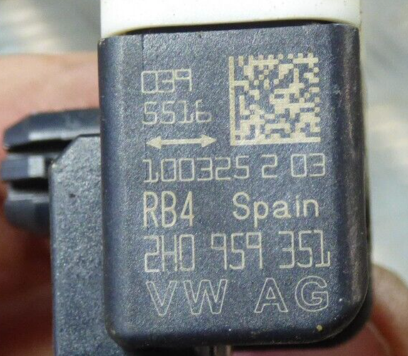 Porsche Cayenne 92A Airbag Sensor Hinten 2H0959351 ORIGINAL gebraucht - Crashsensor