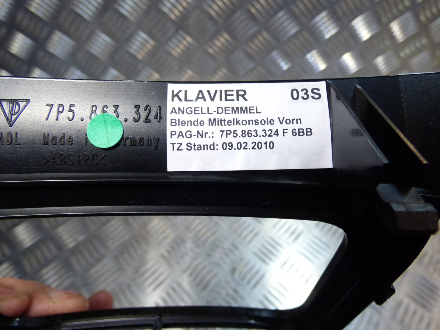 Porsche Cayenne S 92A Blende Vorne KLAVIER 03S 7P5863324F 6BB ORIGINAL gebraucht - Mittelkonsole