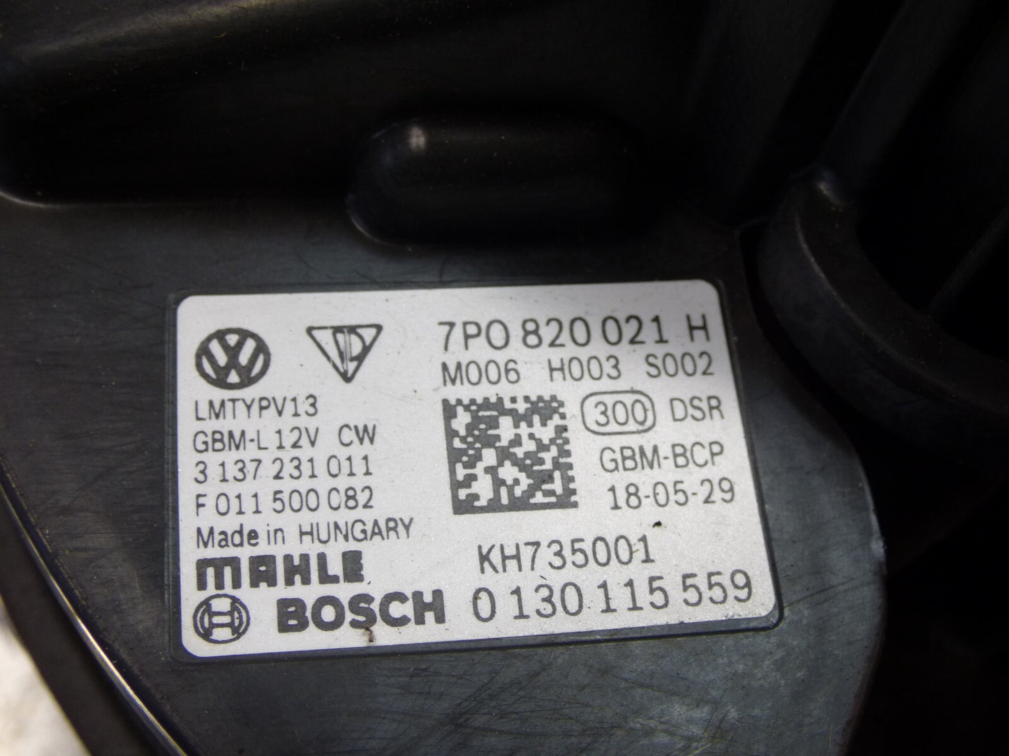 Orig Porsche Cayenne 92A Innenraumgebläse Lüftermotor Blower 7P0820021H ORIGINAL gebraucht - Interior