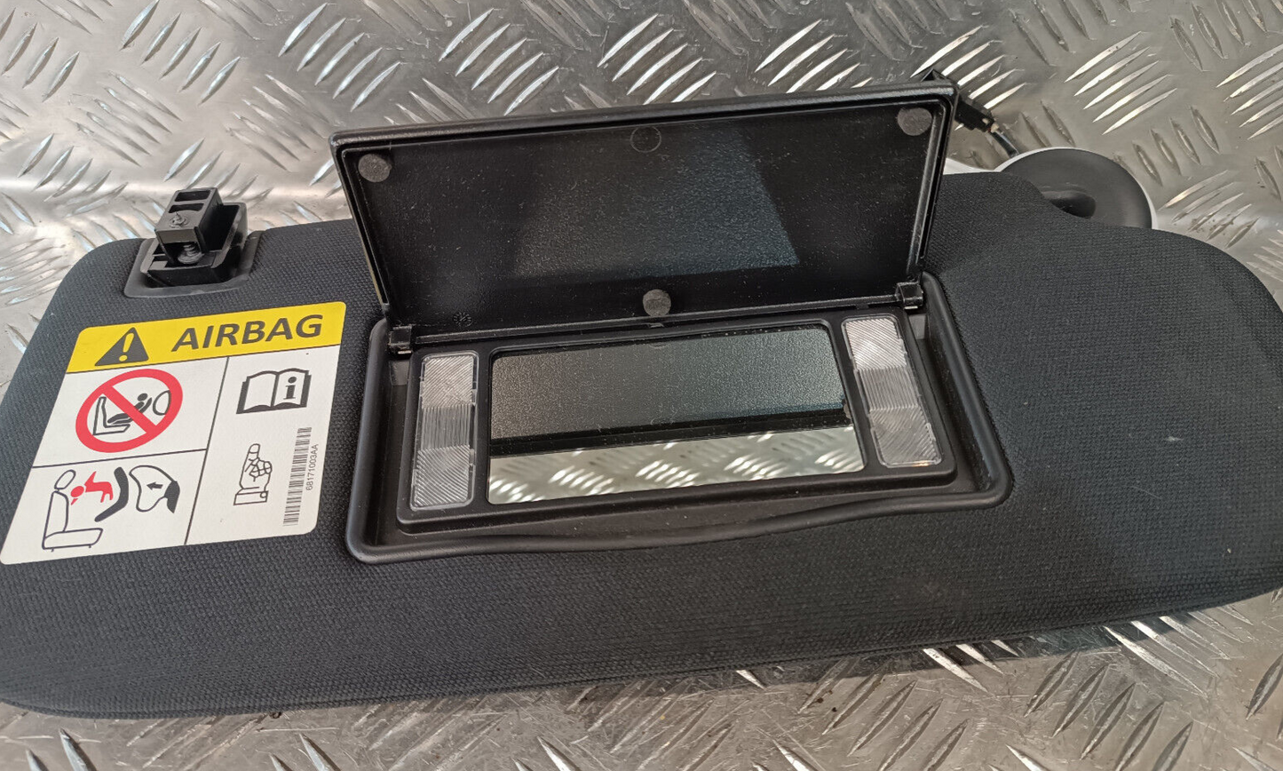 Jeep Grand WK2 Sonnenblende Schwarz blende . Spiegelbeleuchtung ORIGINAL gebraucht - Cherokee
