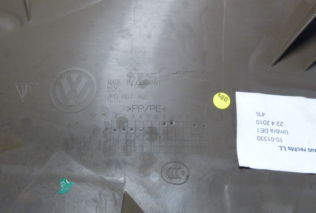 Porsche Cayenne S 92A Radhaus rechts Braun 7P0867766 ORIGINAL gebraucht - Verkleidung