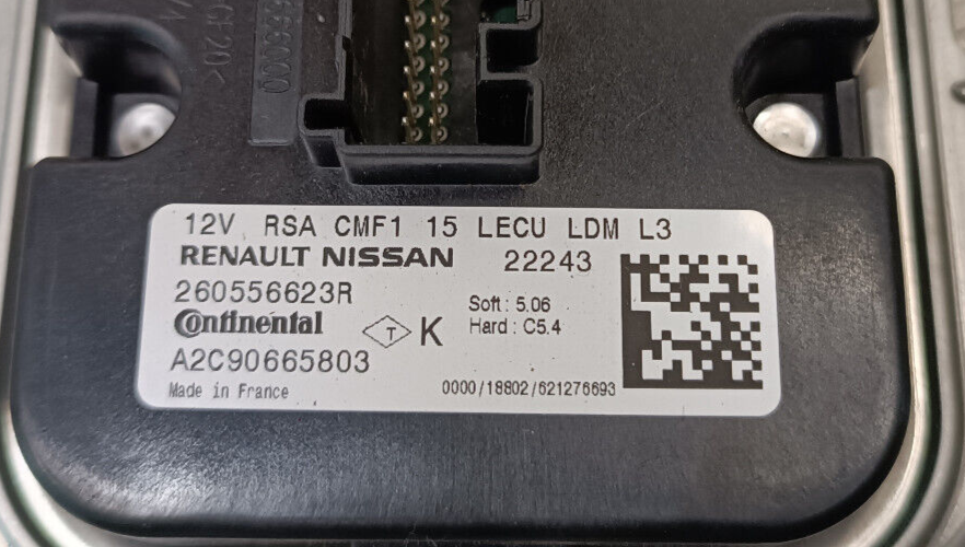 Renault Zoe 2022 Steuergerät Xenonlicht für Links ORIGINAL gebraucht - 260556623R
