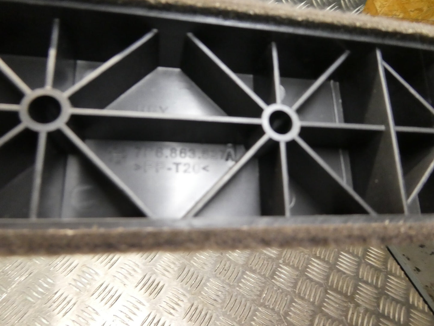 Porsche Cayenne 92A Kofferraum Leiste Links 7P5863527A espresso ORIGINAL gebraucht - Verkleidung