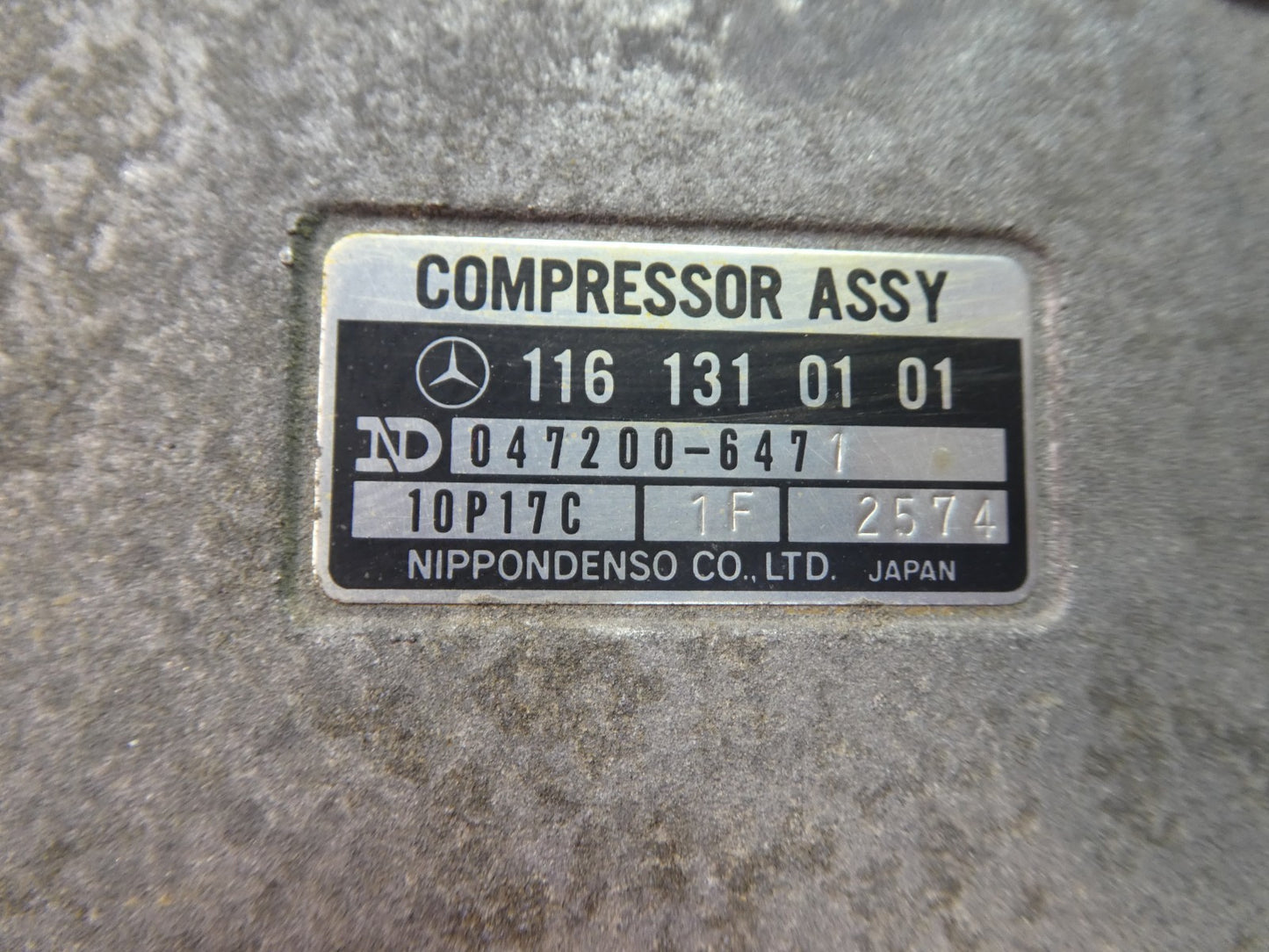 Mercedes-Benz W126 C126 II Serie Klimakompressor ORIGINAL NIPPONDENSO gebraucht - 1161310101