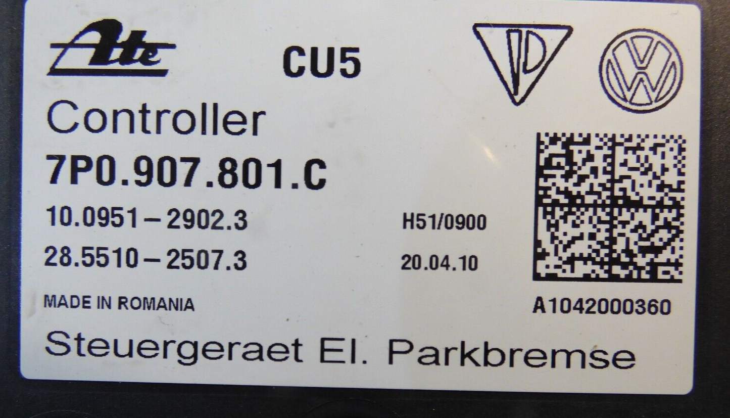 Porsche Cayenne 92A 3.0 Hybrid Steuergerät 7P0907801C ORIGINAL gebraucht - Parkbremse
