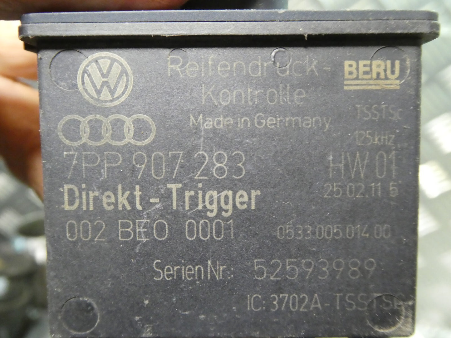 Porsche Cayenne 92A RDK Steuergerät Sendeeinheit 7PP907283 ORIGINAL gebraucht - Reifendruckkontrolle