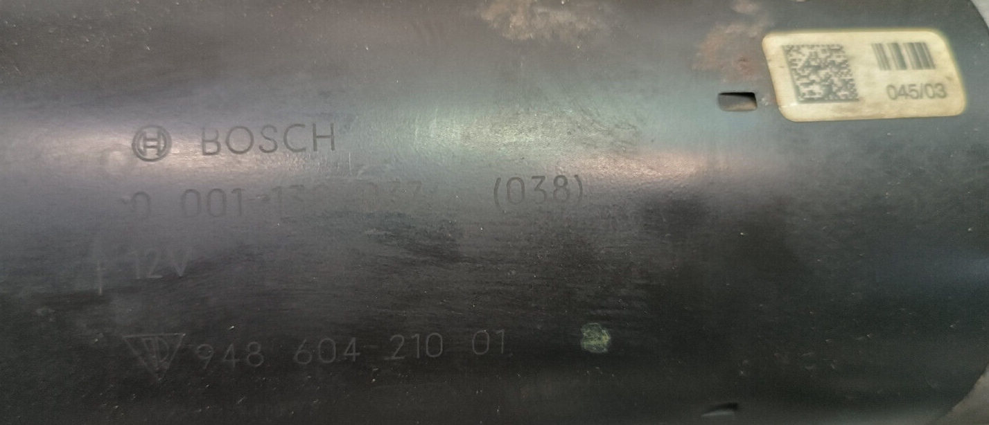 Porsche PANAMERA 970 Anlasser 0001139037 Bosch ORIGINAL gebraucht - 94860421001
