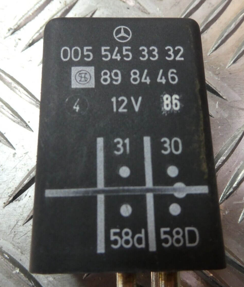 Mercedes-Benz C126 W126 Innenraum Relais Instrumentenbeleuchtung ORIGINAL gebraucht - 0055453332