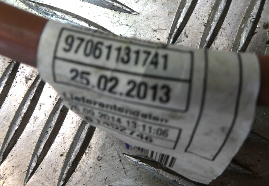 Porsche Panamera 3.0 E-Hybrid Kabelsatz Batterie Batterieminuskabel ORIGINAL gebraucht - 97061131741