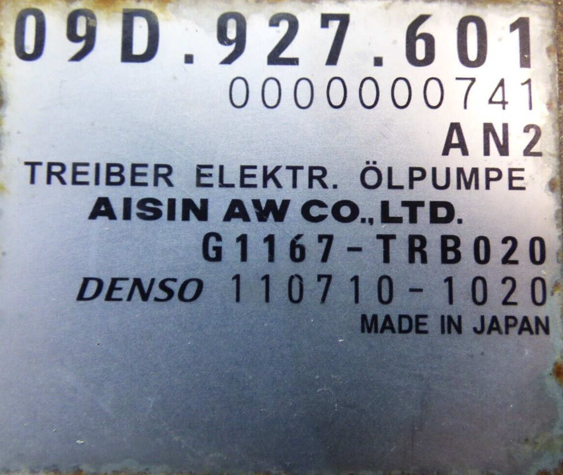 Porsche Cayenne 92A 3.0 S Hybrid Ölpumpe Steuergerät 09D927601 ORIGINAL gebraucht - Getriebe