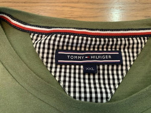 Original Tommy Hilfiger T-shirt Herren u. junge Männer Grösse XXL Grün