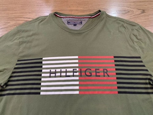 Original Tommy Hilfiger T-shirt Herren u. junge Männer Grösse XXL Grün