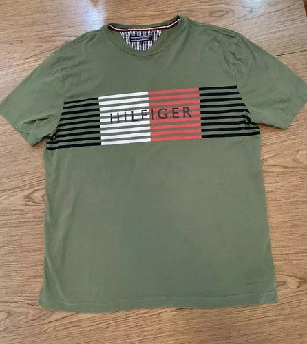 Original Tommy Hilfiger T-shirt Herren u. junge Männer Grösse XXL Grün