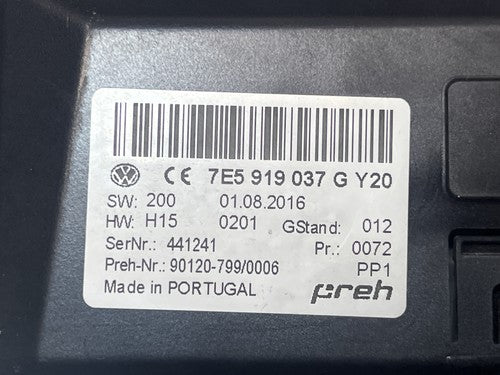 VW Volkswagen Transporter T6 Bedieneinheit Standheizung 7E5919037G