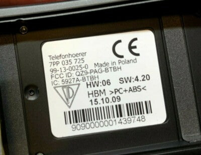 Porsche PANAMERA 970 Telefon Bluetooth Handy Autotelefon 7PP035725