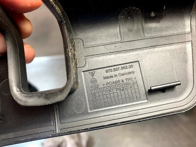Porsche Panamera 970 Abdeckung Blende Scwarz Tür vorne rechts 97053758200