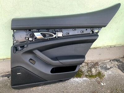 Porsche PANAMERA 970 Türpappe Türverkleidung leder schwarz hinten rechts