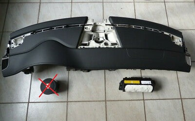 Porsche Panamera 970 Armaturenbrett Schalttafel Leder Schwarz eingebaut AIRBAG *