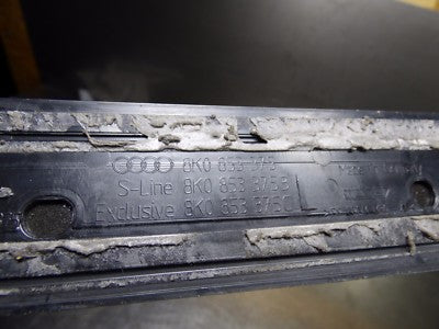 Audi A4 8K Leisten Aluminium 8K0853375 hinten Links ORIGINAL gebraucht - Einstiegsleisten
