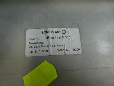 VW T6 Transporter Säulenverkleidung Verkleidung B Säule Links 7H0867243D Y20