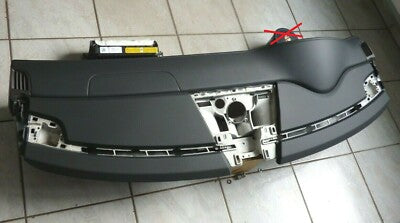 Porsche Panamera 970 Armaturenbrett Schalttafel Leder Schwarz eingebaut AIRBAG *