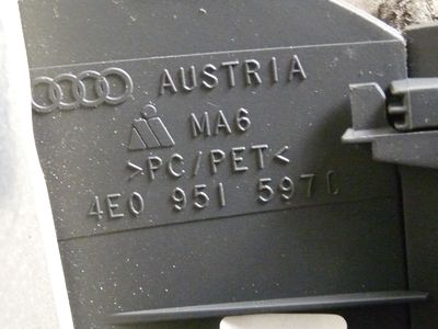 Audi A8 3.0 TDI V6 Quattro Lenksäulenverkleidung / 4E0 951 597 C ORIGINAL gebraucht - 4E0951597C