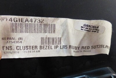 JEEP COMPASS II 2021 Kombiinstrument Rahmen Ruby Red 4GIEA4732 gebraucht - ORIGINAL