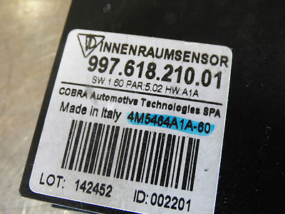 Porsche Boxster Cayman 987  997 911 Sensor Innenraum Innenraumsensor 99761821001