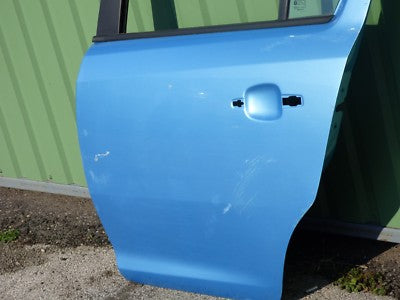OPEL CORSA D Tür Hinten Links Gute zustand ORIGINAL gebraucht - hellblau