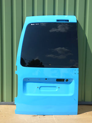 VW CADDY 2K Heckkleppe mit Scheibe  Links  blau  2011