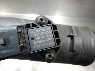 VW Crafter 2E 2.0 TDI Druckrohr mit sensor 2E0145762A + 03K906051 ORIGINAL gebraucht - Ladeluftrohr