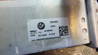 Alfa Romeo Stelvio Q4 2.2 JTD 2021 Ladeluftkühler Intercooler Radiator 50533819