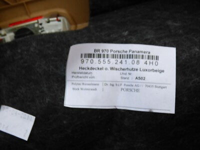 Porsche PANAMERA 970 Heckdeckel o. Wischerhutze LUXORBEIGE Beige 970555241084H0