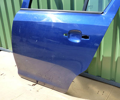 OPEL CORSA D Tür Hinten Linkstür blau ohne delle !