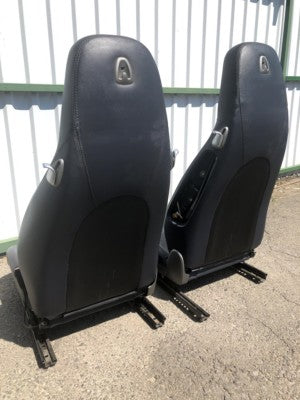 Porsche Boxster Cayman 987 997 Leder Sitze Beifahrersitz Schwarz ORIGINAL gebraucht - Fahrersitz