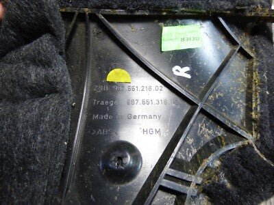 Porsche Boxster 987 Verkleidung B-Säule rechts schwarz ORIGINAL gebraucht - 98755121602