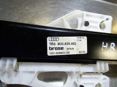 AUDI Q3 8U ohne Motor hinten rechts 8U0839462 Bj.2012 -2018 ORIGINAL gebraucht - Fensterheber