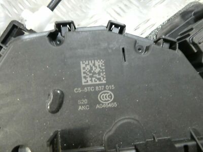 Skoda Octavia 3 5E RHD 2018 FRONT PASSENGER LEFT SIDE DOOR LOCK C6-5TC837015