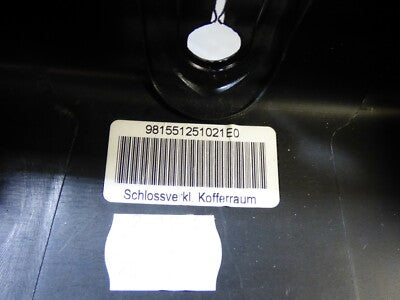 Porsche Boxster 981 Schlossabdeckung Hinten  98155125102  1E0