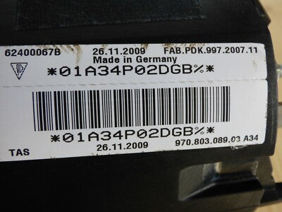 Porsche Panamera 970 Armaturenbrett Schalttafel Leder Schwarz eingebaut AIRBAG *