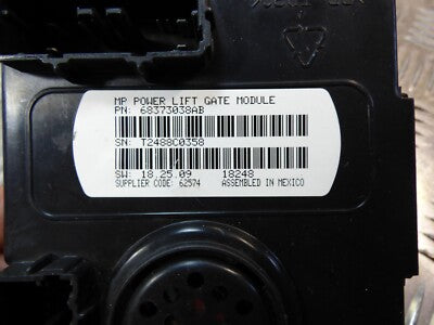 JEEP COMPASS II 2021 Elektrisches Heckklappenmodul Steuergerät ECU ORIGINAL gebraucht - 68373038AB