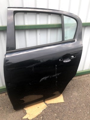 OPEL CORSA D Tür Hinten Links tür schwarz