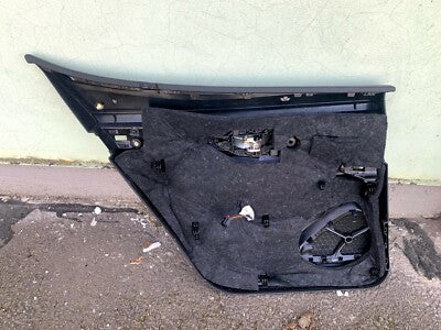 Porsche PANAMERA 970 Türpappe Türverkleidung leder schwarz hinten rechts