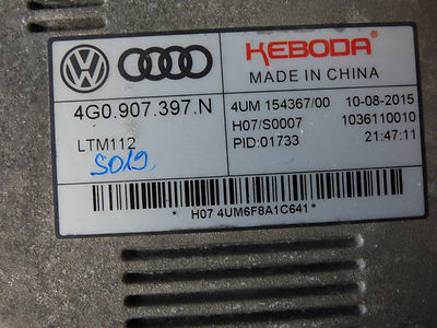 1 x Xenon Vorschaltgerät Steuergerät Original VW AUDI SEAT SKODA 4G0907397N **