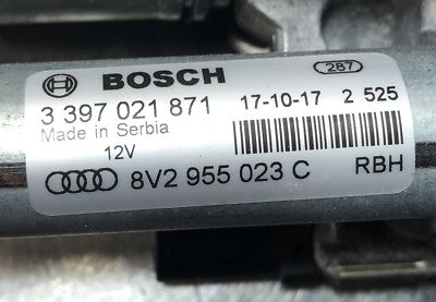 GENUINE AUDI A3 8V SALOON 2013 ORIGINAL gebraucht - 2017 FRONT WIPER MOTOR & LINKAGE P/N 8V2955023C