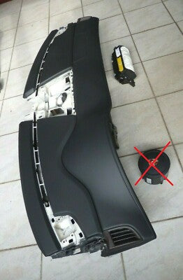 Porsche Panamera 970 Armaturenbrett Schalttafel Leder Schwarz eingebaut AIRBAG *