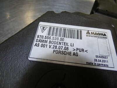 Porsche PANAMERA 970 Dämmung  Bodenteil links 97055653900