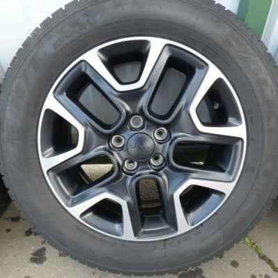 JEEP COMPASS II ORIGINAL 17" Alufelgen Alusatz mit Sommerreifen FALKEN