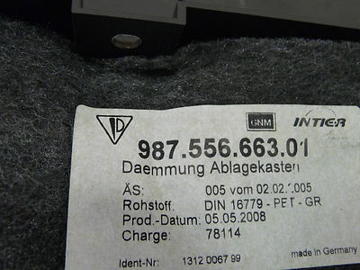 Porsche Cayman 987 Ablagefach Ablegefach Fach 98755507205 98755507206