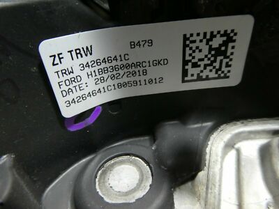 FORD FIESTA Mk7 2018 Multifunktion Leder Lenkrad Airbaglenkrad H1BB3600AR
